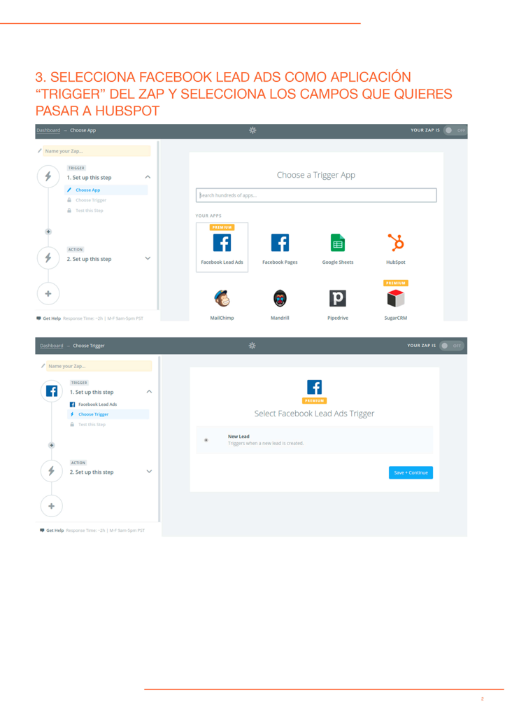 P3 - Integración facebook lead ads hubspot