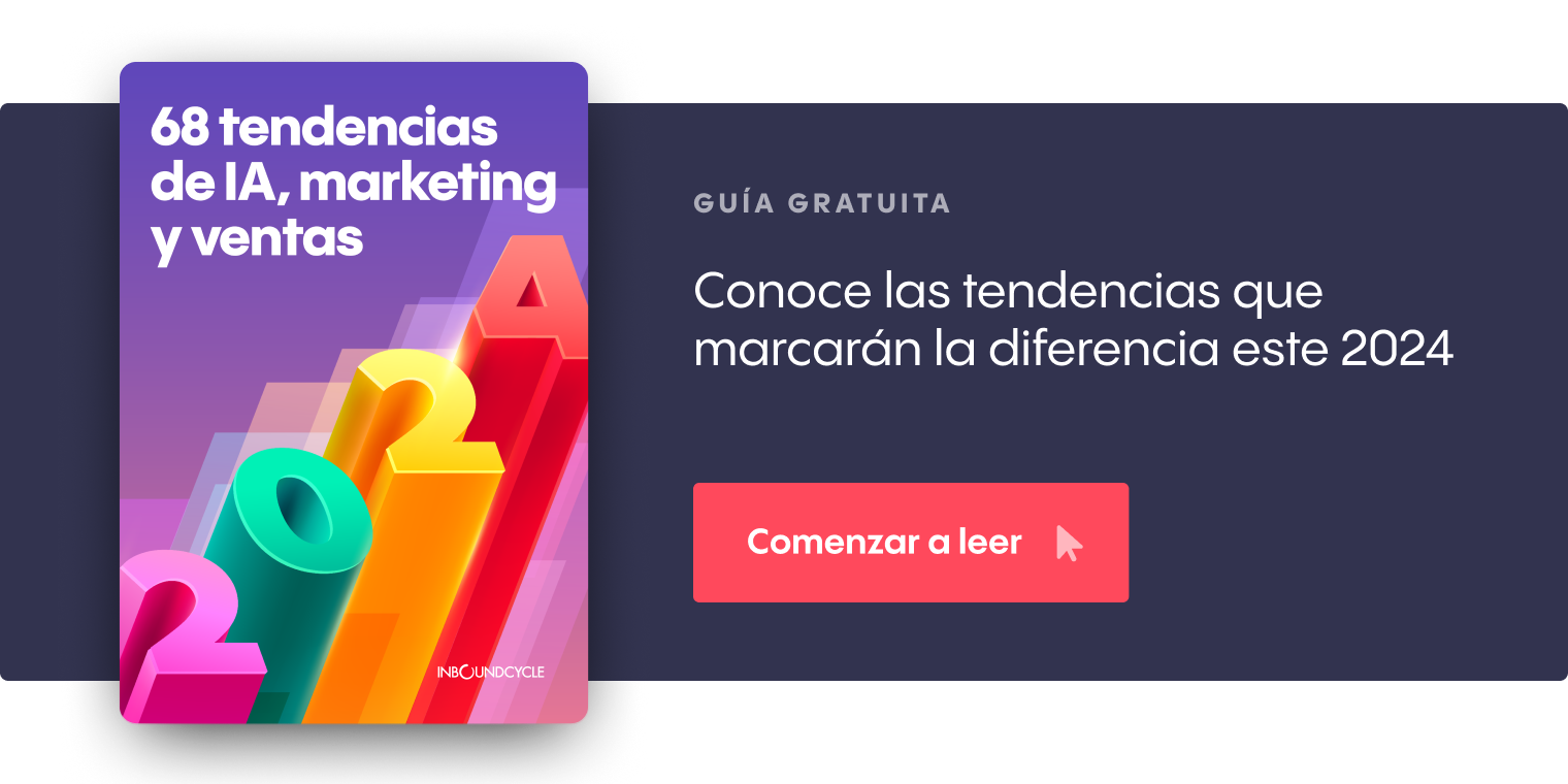 [Guía gratuita] Tendencias de IA, marketing y ventas para 2024